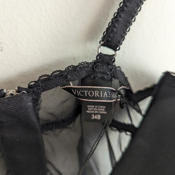 NWT Victoria's Secret Dream Angels Floral Lace Bustier Babydoll Corset - Picture 5 of 5